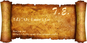 Tóth Emerita névjegykártya